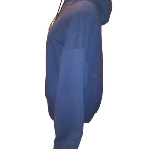 Notre Dame Mens XL Irish Fighting Life Cancer Blue Hoodie Sweatshirt - Picture 4 of 10